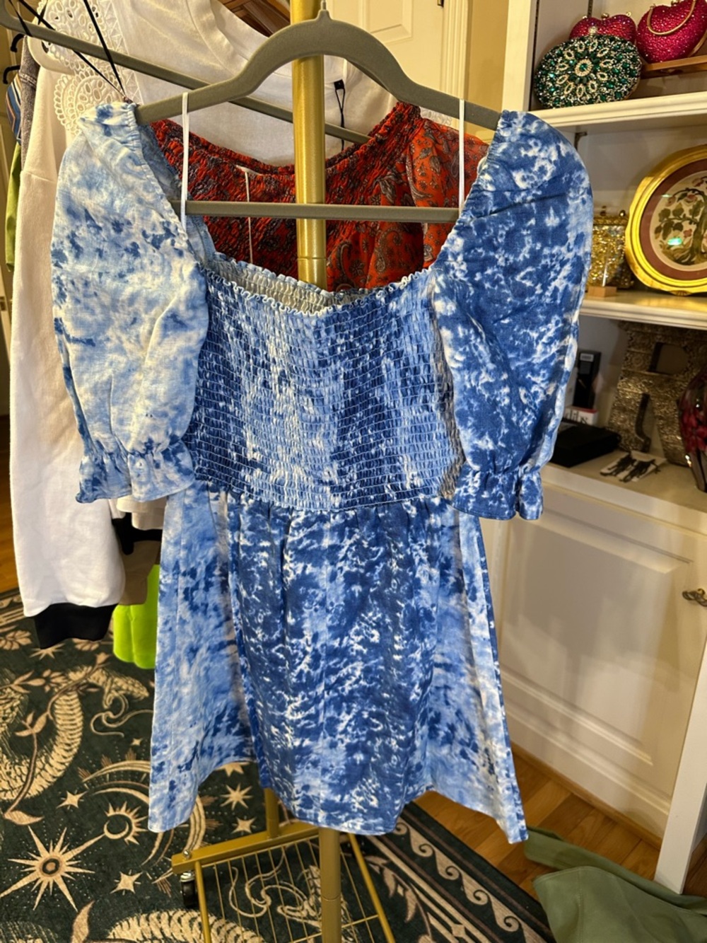 Reformation Tie-Dye Linen Mini Dress NWOT - Picture 8 of 8